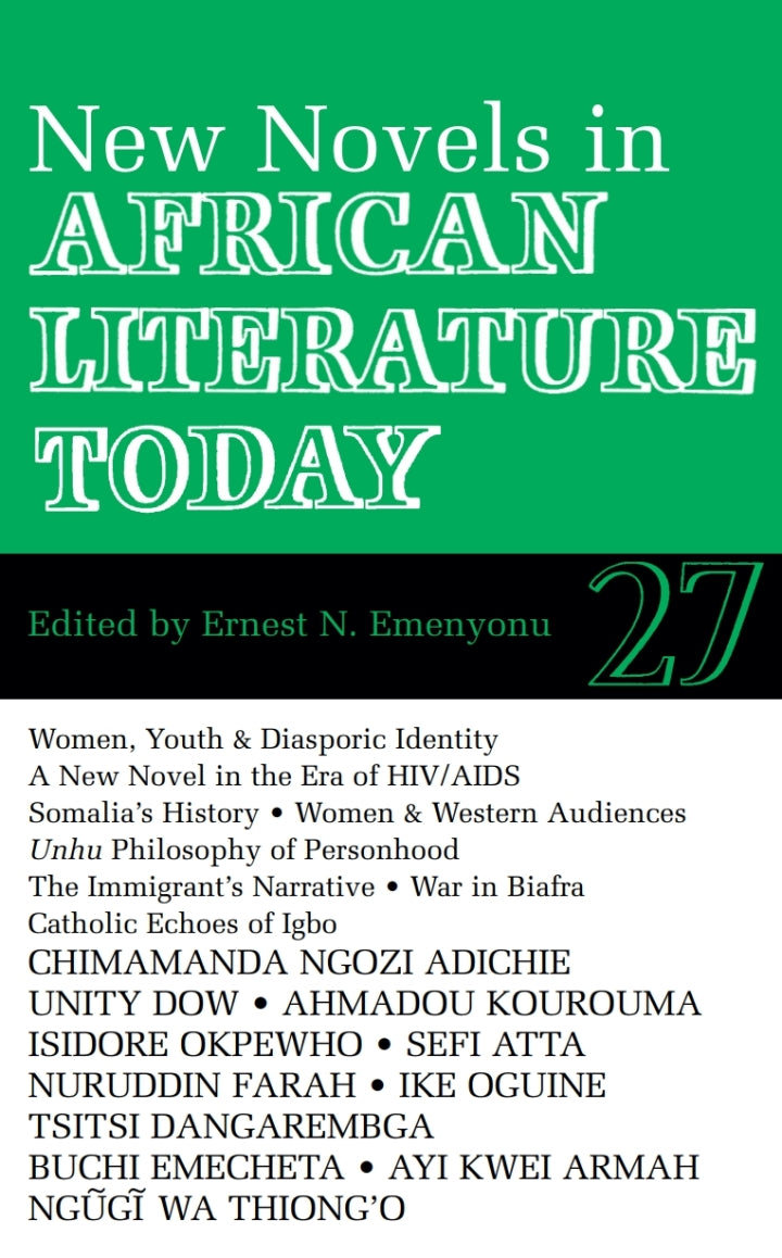 ALT 27 New Novels in African Literature Today 1st Edition